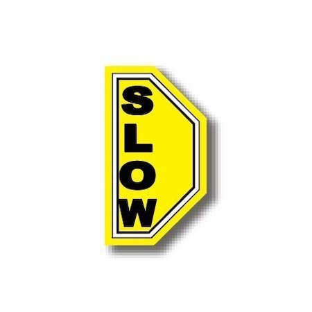 Ergomat 7in x 12in HALF SIGNS - Slow Left DSV-SIGN 84 #0635LEFT -UEN